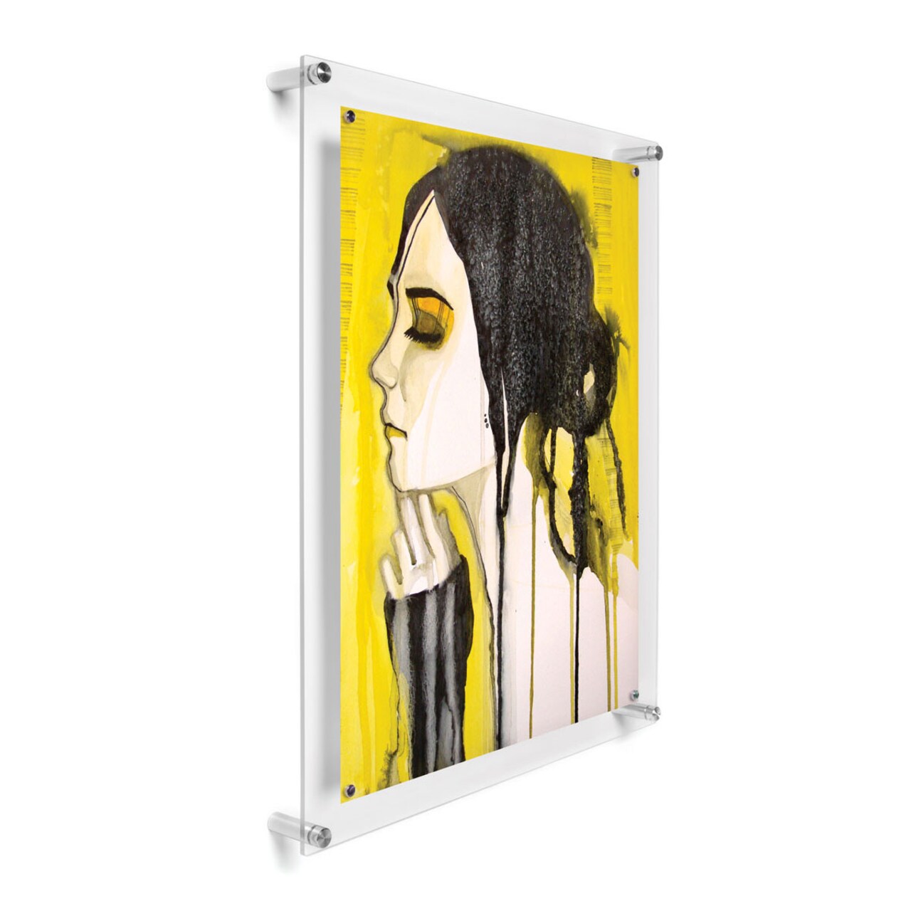 Wexel Art Single Panel Acrylic Display Frame - 14" x 19", Silver Hardware